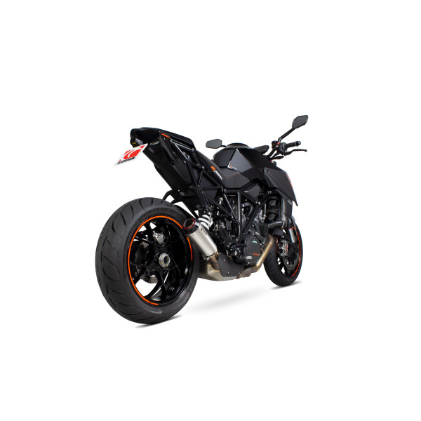 Scorpion Exhaust KTM 1290 Superduke R 2014 - 2019 Red Power Slip-on Brushed Stainless Steel Sleeve